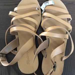 Never worn Madewell leather sandals